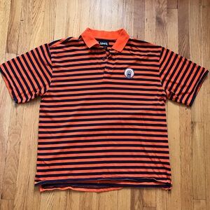 Ashworth Fightin Illini Striped Polo Shirt XL